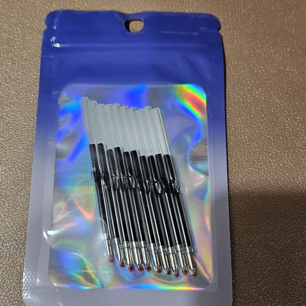 NWT 10 pieces Blue or Black Ink Refills for  Beadable Pens